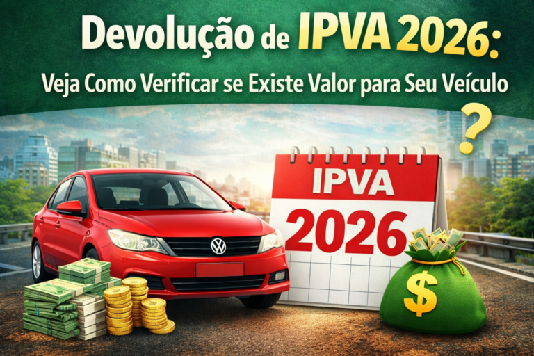 Devolução de IPVA 2026: Veja Como Verificar se Existe Valor para Seu Veículo