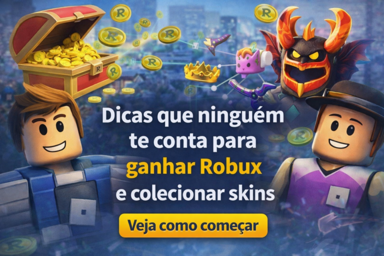 Dicas que ninguém te conta para ganhar Robux e colecionar skins